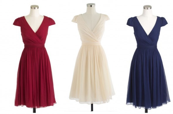 Red White And Blue Bridesmaid Dresses