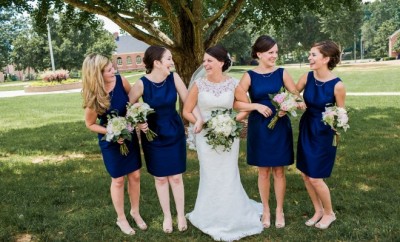 Blue Preppy Bridesmaid Dresses