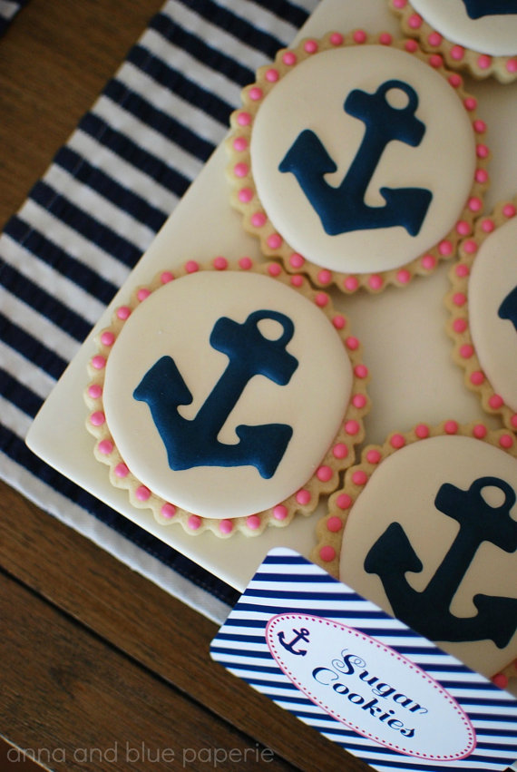 Anchor Cookie Favors