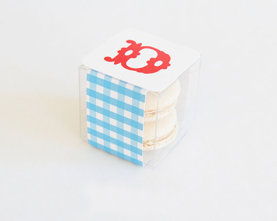 Gingham Cookie Boxes
