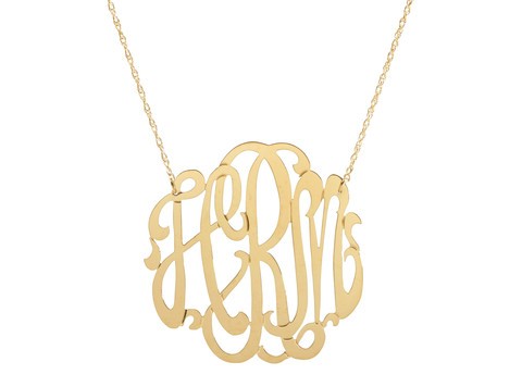 Monogrammed Necklaces For Your Bridesmaids - Preppy Wedding Style
