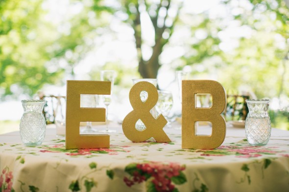 Monogrammed Wedding Table