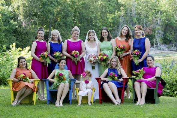 Brightly Colored Wedding