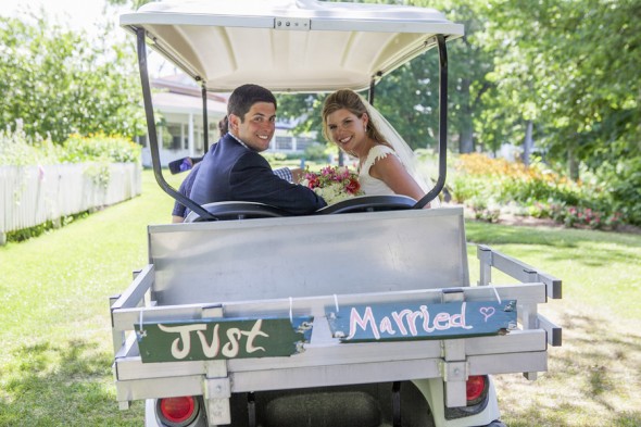 Just Married Golf Cart