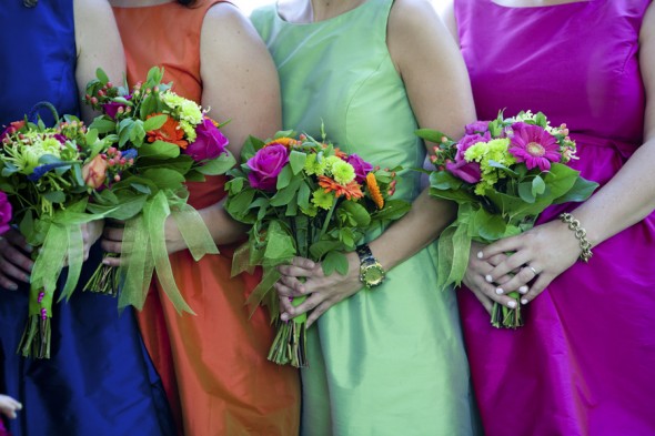 Bright Bridesmaid Dresses