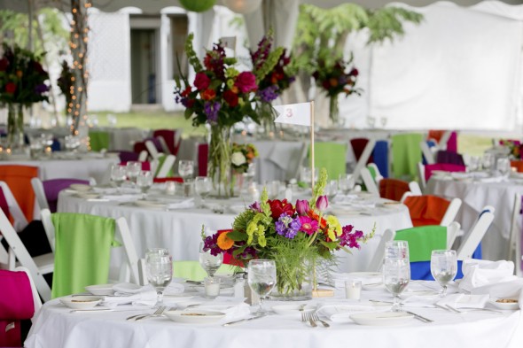 Bright Colored Wedding Flowers