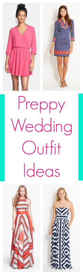 Great ideas for what to wear to a preppy wedding or a fun beach wedding.