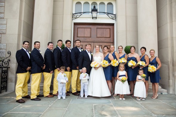 Navy & Yellow Wedding