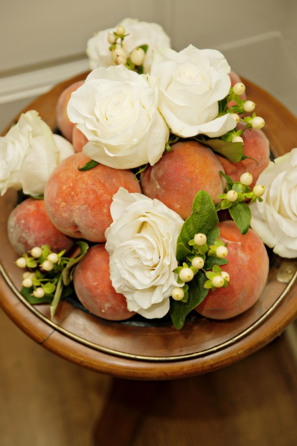 Peaches as Wedding Decor