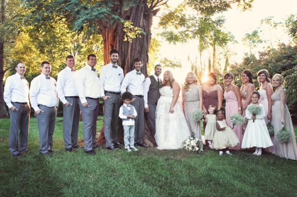 Bridal Party and Flower Girls and Ring Bearer