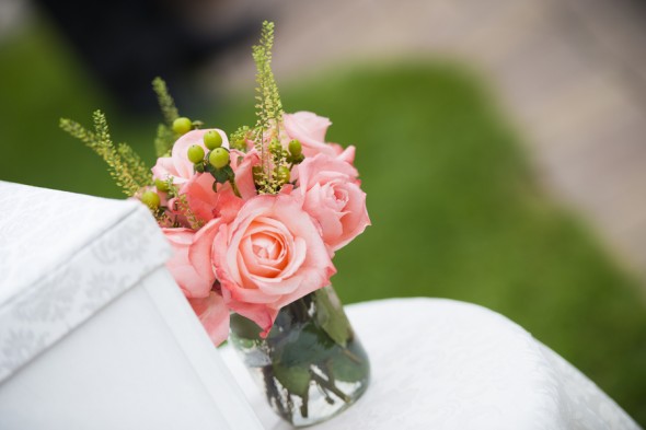 Pink Roses for Wedding Centerpiece