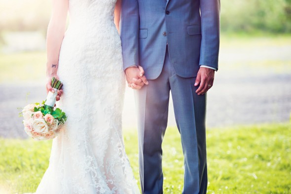 Preppy Style Bride and Groom