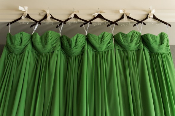 Long Green Bridesmaid Dresses