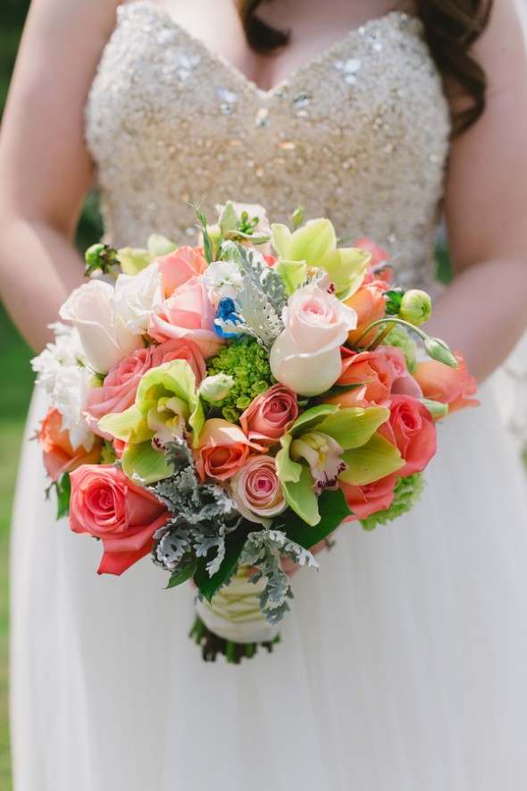 Bride with Colorful Bouquet