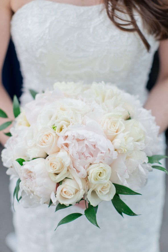 White and Blush Floral Bridal Bouquet