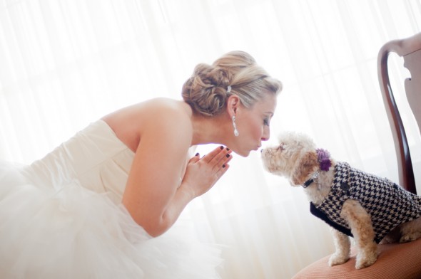 Bride Includes Her Dog in Ceremony